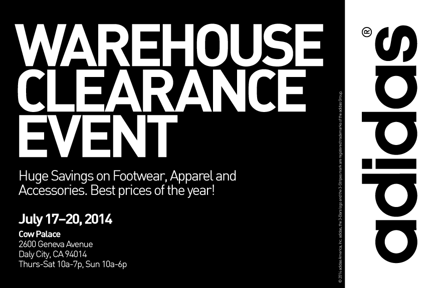 adidas clearance event
